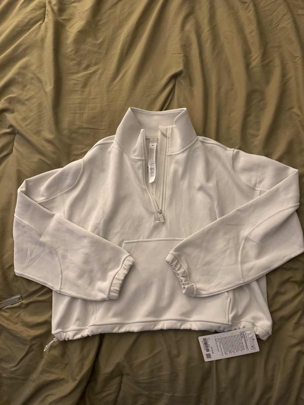 lululemon athletica Cream Half-Zip Utility Jacket